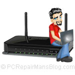 Wireless router forgotten password recovery